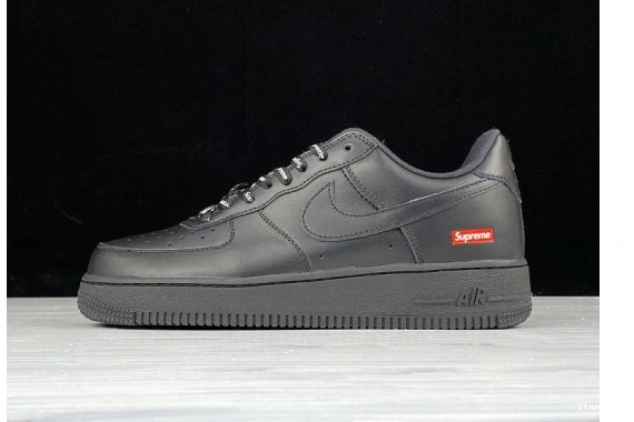 Low  Air 1 CU9225-001 Supreme Black Force Nike  0813